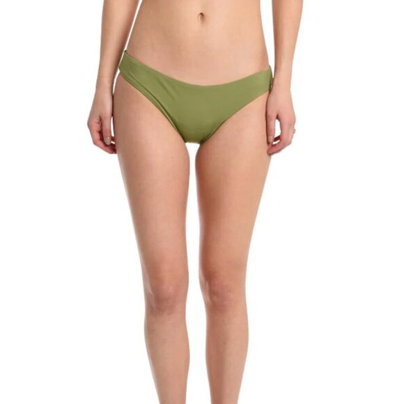 NEW Seafolly Hipster Bikini Bottom Low Rise Women's Size 10 Moss Green - Picture 2 of 7